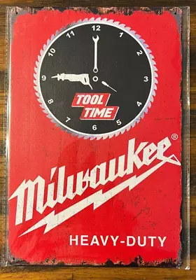 Milwaukee Heavy Duty Tools Vintage Novelty Metal Sign 12  X 8  Wall Art • $8.89