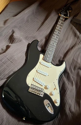 $1467 • Buy Electric Guitar Starcaster By Fender Black With Soft Case & Accessories