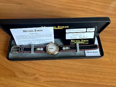 NOS/NIB Boxed Michel Jordi Ethno Watch Cuvee 1991 Edition Swiss Made • $227.39