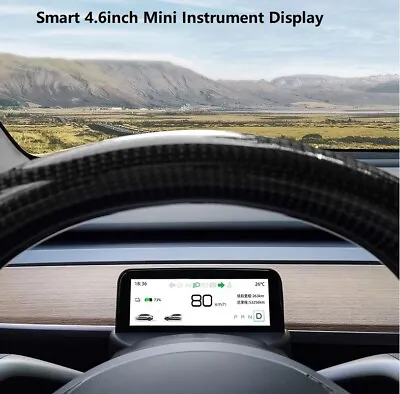 Smart 4.6 Inch Mini Instrument Display For Tesla Model 3 Model Y With Intel CPU • $149
