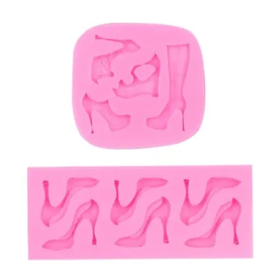 Cake Decorating Mold 3D High Heel Shoe Shaped Chocolate Candy Sugar Paste Moulds • £4.09