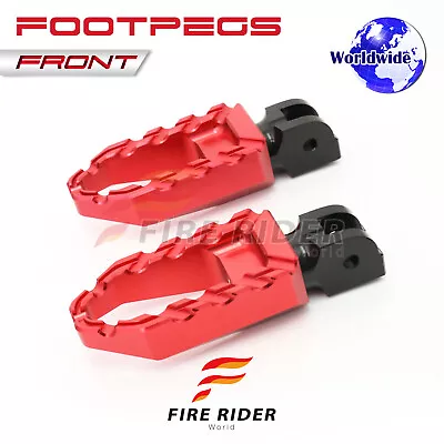 BUZZ Touring Front Wide Foot Pegs Red For XV750 Virago 86 87 88 89 90 91 92 • $47.22