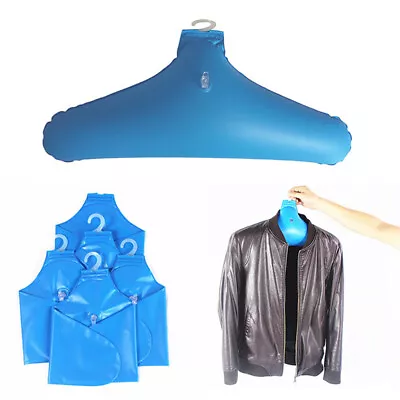 Inflatable Clothes Hanger Travel Foldable No Trace Rotatable Clothing Hol_MF • $3.37