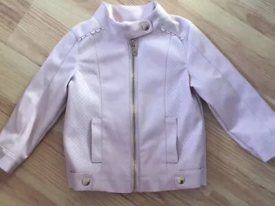£10 • Buy V PINK  Biker Style JACKET. Girls 12-18m Faux Leather Soft Feel  MAX STUDIO ✨