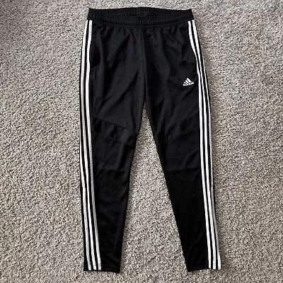 Adidas Training Pants Track Soccer Joggers Mens Medium (approx 30x31) Black • $18