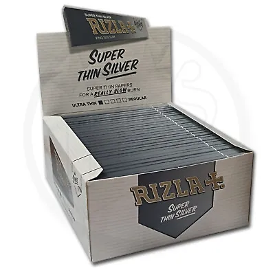 10 X Rizla Silver King Size Slim Ultra Thin Cigarette Smoking Rolling Papers UK • £19.29