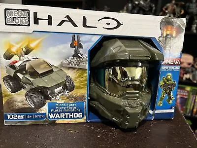 New Mega Bloks Halo Micro Fleet Warthog Attack Set Master Chief Helmet #97216 • $50.94