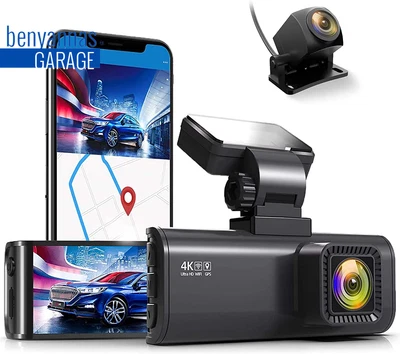 $255.28 • Buy F7N Dash Cam 4K With Wifi GPS Front 4K/2.5K And Rear 1080P Dual Dash Camera For 