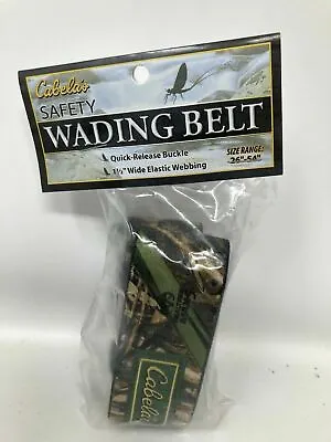 Cabelas Elastic Adjustable Wading Belt Max  Camouflage MADE IN USA • $12.99