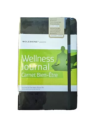 Moleskine WELLNESS Blank Journal Diary Black Hard Cover 5.5  X 8.5  NEW • $14