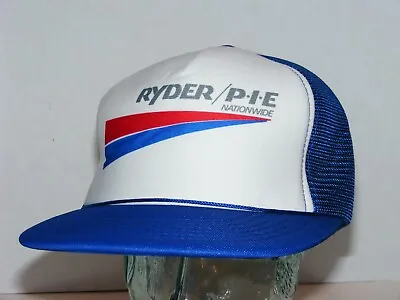 Vtg Trucker Trucking Hat Ryder P.I.E. Pacific Intermountain Express Snapback Cap • $14.99