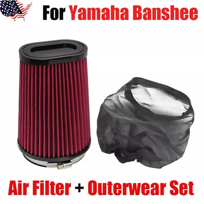 K+N Style Air Filter + OUTERWEAR Fits Stock Airbox For Yamaha Banshee 1987-2006 • $34.19