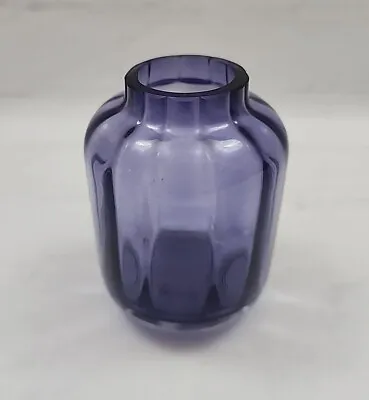 Dartington 4  Handmade Purple Crystal Vase • £18.96