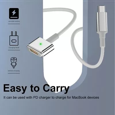 100W PD Charging Cable Magenetic Charging Cord For Macbook Air Pro • $10.89