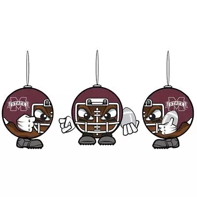 Mississippi State Bulldogs Foam Ball Head Christmas Holiday Ornament [NEW] Light • $12.95