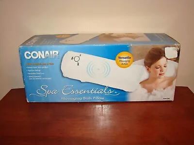 Conair SPA ESSENTIALS Massaging Bath Pillow UW2 - Battery Massager NEW In Box • $39.99