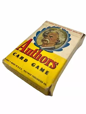 Vintage 1950s Whitman Publishing Co. No. 3010 - Authors Card Game W/Box - Orig • $15