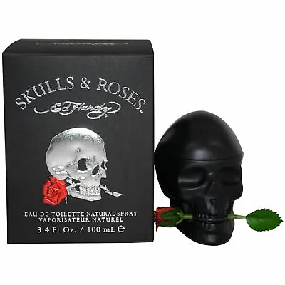 Ed Hardy Skulls & Roses By Christian Audigier For Men - 3.4 Oz EDT Spray • $30.29