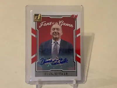 $149 • Buy 2017 Gold Donruss Fans Of The Game Auto Dick Vitale Autograph #5 SSP  Dickie V 