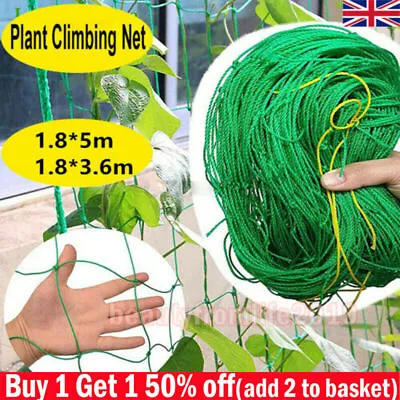 £4.45 • Buy Climbing Plant Support Mesh Garden Net Netting Clematis Cucumber Bean/Trellis_UK
