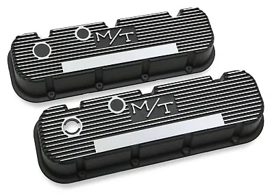 Holley 241-85 Mickey Thompson Black Wrinkle Valve Covers M/T Big Block Chevy  • $237.95