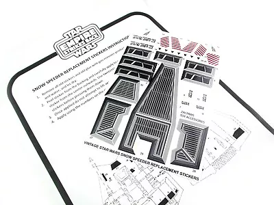$8.30 • Buy CUSTOM 'DIE CUT' STICKERS For STAR WARS VINTAGE SNOW SPEEDER SNOWSPEEDER