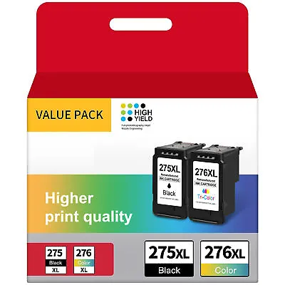 PG-275XL Ink Cartridge Replacement For Canon CL-276XL PIXMA TR4720 TS3520 Lot • $17.85