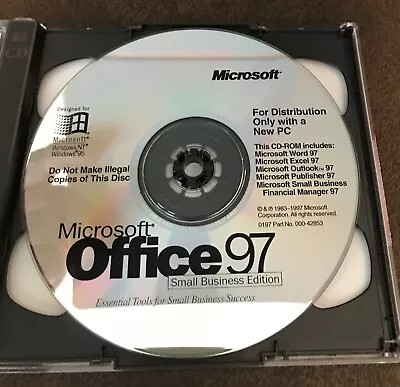 Microsoft Office 97 Small Business Edition W Certificate Of Authenticity • $5