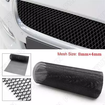 40 X13  Universal Car Bumper Grille Mesh Rhombus Style Cover Black Aluminium AU • $39.99