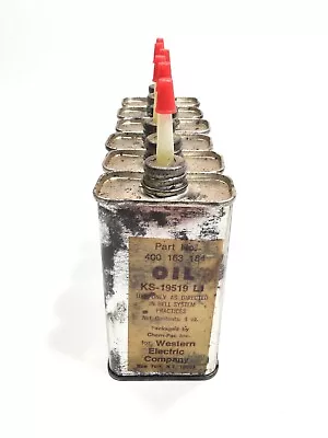 Vintage Western Electric Company 4oz OIL KS-19519 L1 - Bell System Oiler Tin Can • $11.79