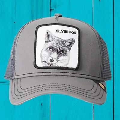 $89.95 • Buy Goorin Bros The Farm Animal Silver Fox Gray Trucker Hat Snapback Foxy