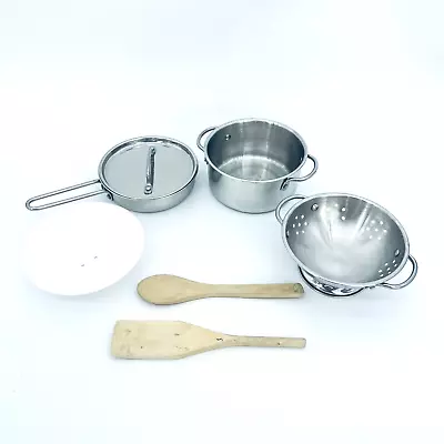 $11.99 • Buy Melissa & Doug Pots & Pans Set 5 Piece Stainless Steel Pretend Play Cooking Toys