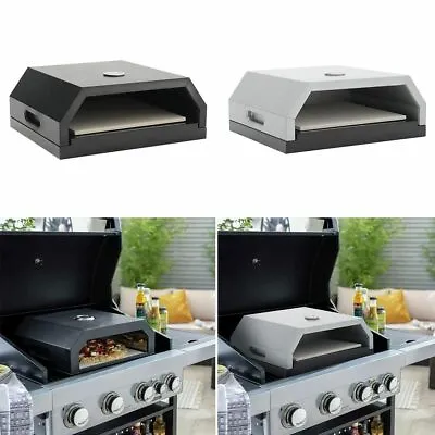 Pizza Oven Garden Outdoor Camping BBQ Stone Base Box Oven With Temperature Gauge • £59.99