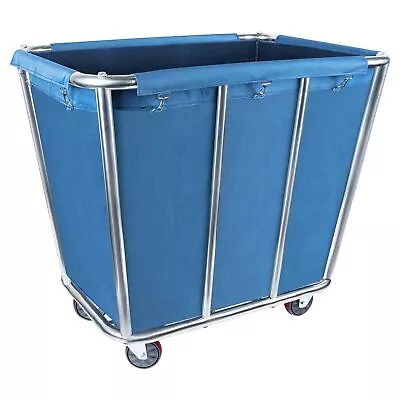 Commercial Laundry Cart With 4 In Wheels Heavy Duty Large Laundry Basket Truc... • $121.11