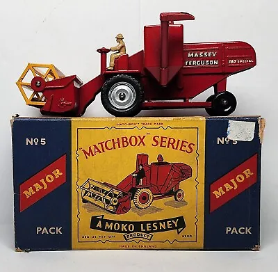 Vintage Matchbox Lesney Major Pack No. 5 Massey Ferguson 780 Special Mint In Box • $199.88