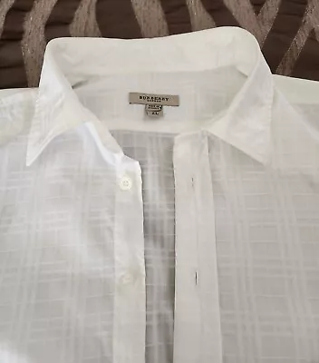 BURBERRY LONDON Men's Shirt Nova Check Print Classic Button Up XL • $69