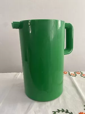 Vintage 1978 Massimo Vignelli HELLER Green Pitcher MCM USA Melamine Drinkware • $79.99