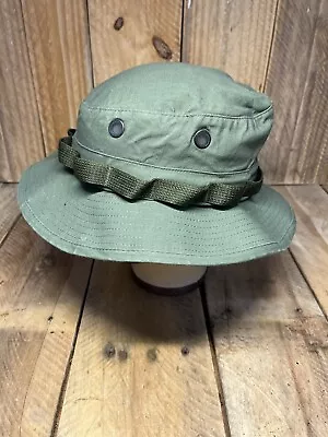 Military Issued OD Green Boonie Hat- Shooter 7 1/4 Gov’t Issued Vintage • $21.99