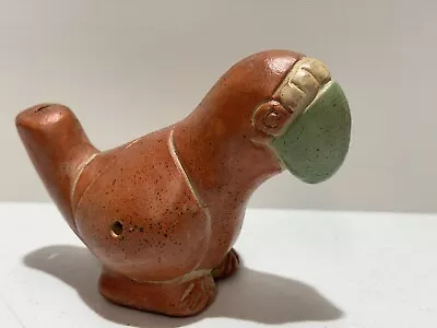 Vintage Ocarina Clay Pottery Parrot Flute Whistle • $17.99