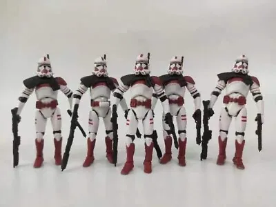 5pcs/lot Star Wars  Repoblic Red White Clone Trooper Action Figure 3.75  • $21.99