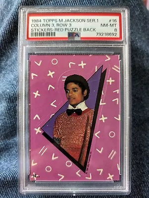 1984 Topps Michael Jackson Stickers Michael Jackson #16 PSA 8 • $7.99
