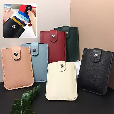 Pull Out Wallet Leather Credit Card Holder With Hasp • £6.79