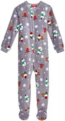 $19.95 • Buy Family Pajamas Womens Printed 1 Piece Footed Pajamas Happy Gnomes