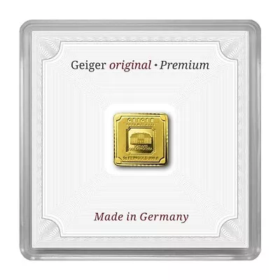 1 Gram .9999 Fine Gold Bar - Geiger Edelmetalle (Encapsulated W/Assay) • $105.54