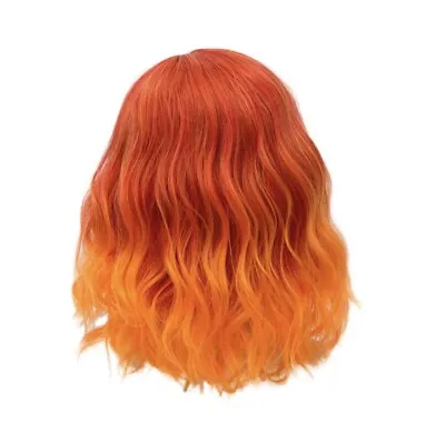 Orange Wig  Synthetic Dark Red Hair Halloween Costume/ Cosplay 12 Inches • $4.99