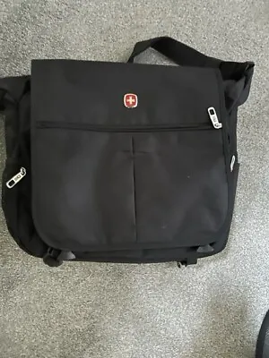 £5 • Buy Wenger Swiss Army Shoulder Across Body Messenger Laptop Bag Case VGC