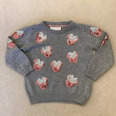 Primark Girls Minnie Mouse Jumper Age 18-24 Months J81 • £2.99