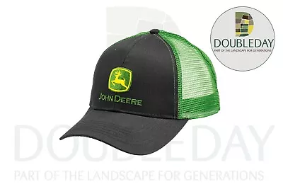 £22.99 • Buy John Deere Adults Black & Green Trucker Mesh Back Baseball Cap - MC13080277BK