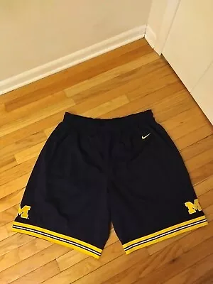 Michigan Wolverines NCAA Nike Team Men's Game Style Basketball Shorts XXL • $64.99