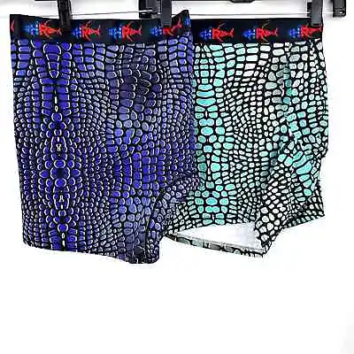 NWOT HR Funky Fun Fishscale Boxer Shorts 3XL • $19.99